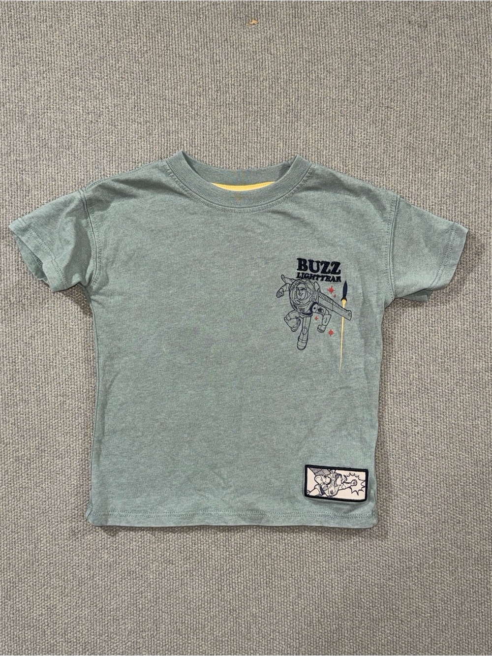 Disney Pixar Toy Story size 2t buzz lightyear graphic green short sleeve shirt